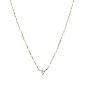 TOA CZ TRILLION CUT TRIANGLE SOLITAIRE NECKLACE